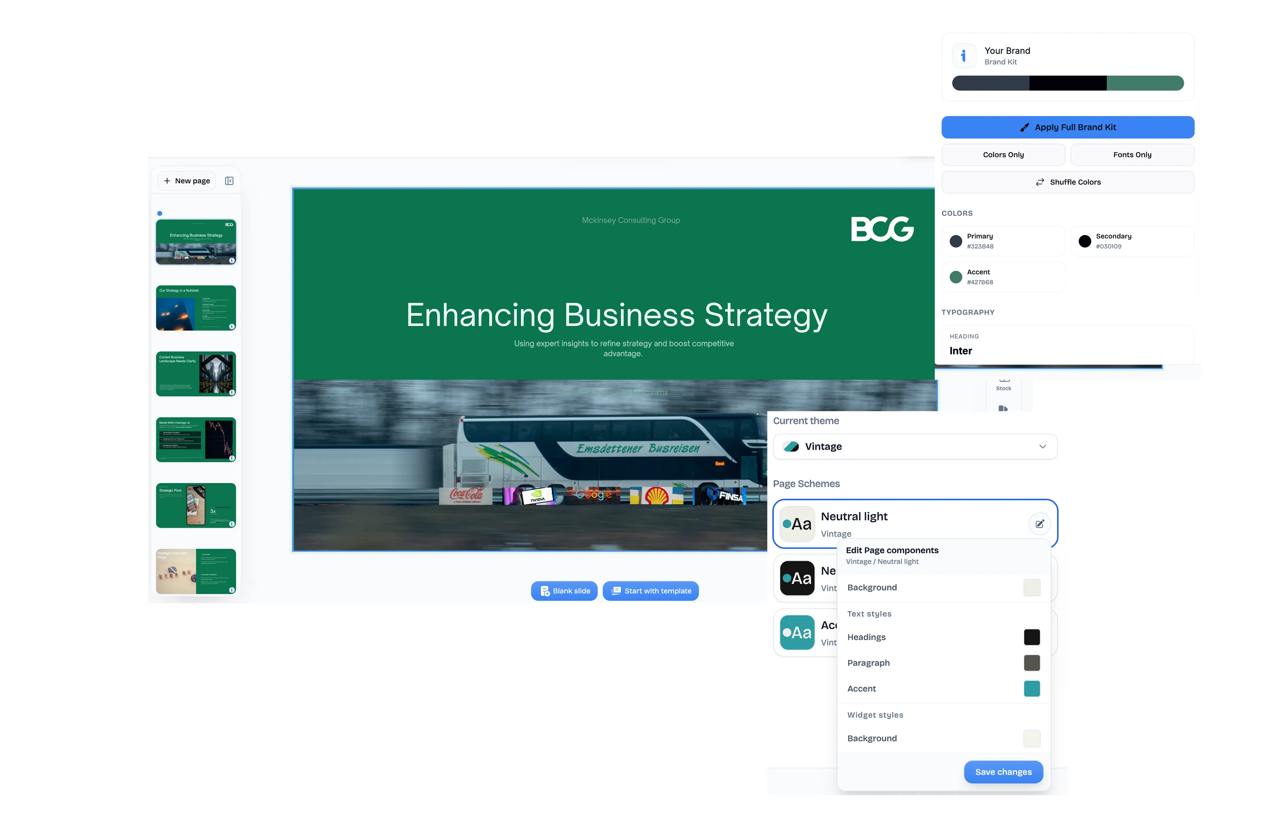 Brand Elements UI Preview